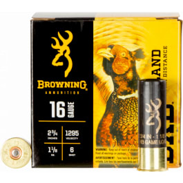 Browning Browning Ammo B193511626 BXD Upland 16GA 2.75" 1 1/8oz #6 Shot - 25SH Box