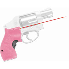 Crimson Trace LG105PINK Lasergrips  5mW <em>Red</em> Laser with 633nM Wavelength & <em>50</em> ft Range Pink Finish for <em>Round</em> Butt S&<em>W</em> J Frame