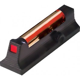 HiViz HiViz LCR2010R OverMolded Front Sight Red Fiber Optic LitePipe Black Frame for RUGER LCR,LCRx Centerfire