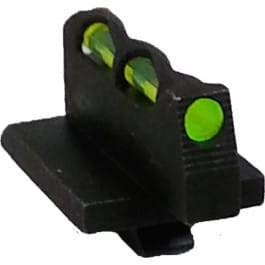 HiViz HiViz GPLW01 LiteWave Front Sight Interchangeable Green, Red, White Fiber Optic LitePipe Black Frame for RUGER GP100
