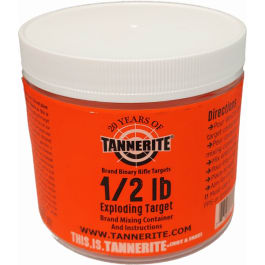 Tannerite 1/2ET Entry Level  Impact Enhancement Explosion <em>White</em> Vapor Centerfire Rifle Firearm 0.50 lb Target
