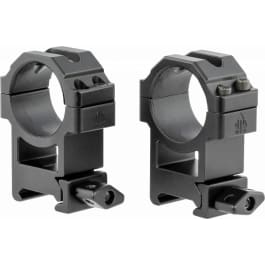 UTG RG2W3224 Scope Ring Set Max <em>Strength</em> See-Thru For Rifle Picatinny/Weaver <em>High</em> 30mm Tube Black Anodized Aluminum