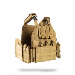 Guard Dog Body Armor Sheppard <em>Plate</em> Carrier - Flat Dark Earth- W/ Quick Disconnects - SHEPPARD-FDE