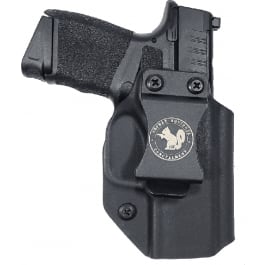 Secret Squirrel <em>Concealment</em> - <em>IWB</em> Kydex <em>Holster</em> - Fits Springfield Hellcat - Black - Adjustable Retention - NC Made - SSHCIWB