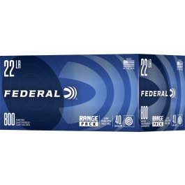 Federal 729B800 Range 22 LR 40 gr Lead Round Nose (LRN) (Bulk) - 800rd Box
