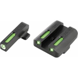 TruGlo TG13XD1A TFX Day/Night <em>Sights</em> <em>Springfield</em> Xd/xd-s/xd(m) Tritium/Fiber Optic Green w/White Outline Front Green Rear Black