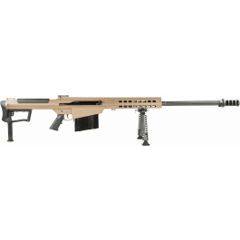 Barrett 18065 M107A1 50BMG, 29" Fluted Barrel, 10+1, F.D.E.,Cerakote, Fixed Stock W/ Sorbothane Recoil <em>Pad</em>, Black Polymer Grip - Mfg Discounts Applied