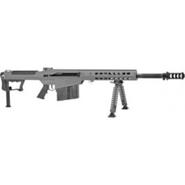 Barrett 18068 M107A1  50 BMG 20" 10+1 Tungsten Gray Cerakote Tungsten Gray Fixed with Sorbothane Recoil <em>Pad</em> Stock Black Polymer Grip - Mfg Discount Applied