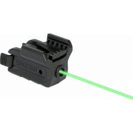 LaserMax Spsg Spartan Green Laser 520nm Minimum 1" Picatinny/Weaver Rail Black