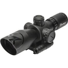 Firefield FF13065 Barrage w/Red Laser Matte Black 2.5-10x40mm Illuminated Red/Green Mil-Dot Reticle/Red Laser
