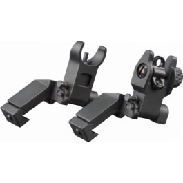 Aim Sports MT45FS Flip Up Front Sight  45 Degree <em>Low</em> Profile Black Anodized for AR-15