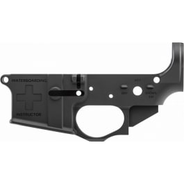 Spikes <em>Tactical</em> STLS033 Water Boarding Instructor Stripped <em>Low</em>er Receiver Multi-Caliber 7075-T6 Aluminum Black Anodized for AR-15