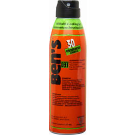 <em>Ben's</em> 00067178 30  Odorless Scent 6 oz Aerosol Repels Ticks & Biting Insects Effective Up to 8 hrs