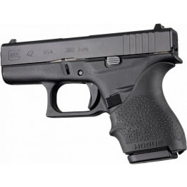 Hogue Hogue 18200 HandAll Beavertail Grip Sleeve Textured Black Rubber for Glock 42, 43