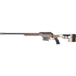 Savage 110 Precision Bolt Action Rifle 24" Barrel 6.5 Creedmoor 10+1 - Flat Dark Earth Cerakote - Aluminum Chassis - Left Hand - 57696 