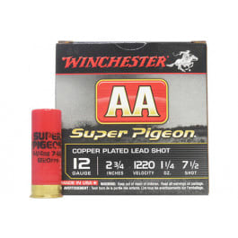 Winchester Winchester Ammo AA12SP7 AA Super Pigeon 12 Gauge 2.75" 1 1/4 oz 7.5 Shot - 25SH Box