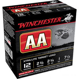 Winchester Winchester Ammo AAL127 AA Target Loads 12GA 2.75" 1oz #7.5 Shot - 250SH Case