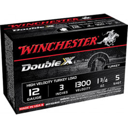 Winchester Winchester Ammo STH1235 Double X Turkey 12GA 3" 1-3/4oz #5 Shot - 10SH Box