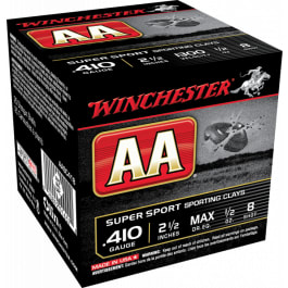 Winchester Winchester Ammo AASC418 AA Target Loads 410GA 2.5" 1/2oz #8 Shot - 250sh Case