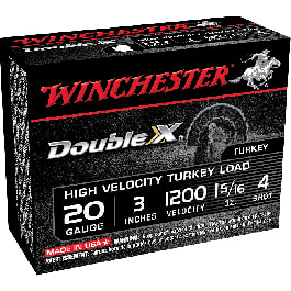 Winchester Winchester Ammo STH2034 Double X Turkey 20GA 3" 1-5/16oz #4 Shot - 10SH Box