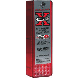 Winchester <em>Ammo</em> X22LRSS1 Super-<em>X</em> 22 Long Rifle <em>40 GR</em> Round Nose - 100rd Box