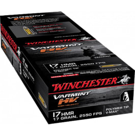 Winchester Ammo S17HMR1 Supreme 17 Hornady Magnum Rimfire (HMR) 17 GR V-Max - 50rd Box