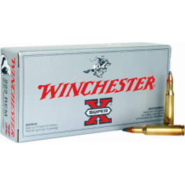 Winchester Winchester Ammo X222R Super-X 222 Remington 50 GR Pointed Soft Point - 20rd Box
