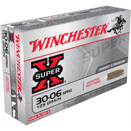 Winchester Winchester Ammo X30062 Super-X 30-06 125 GR Pointed Soft Point - 20rd Box