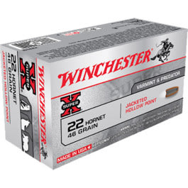 Winchester Winchester Ammo X22H2 Super-X 22 Hornet 46 GR Hollow Point - 50rd Box