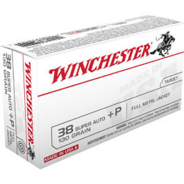 Winchester Winchester Ammo Q4205 Best Value 38 Super +P 130 GR Full Metal Jacket - 50rd Box