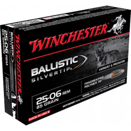 Winchester Winchester Ammo SBST2506A Supreme 25-06 Remington 85 GR Ballistic Silvertip - 20rd Box