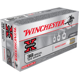 Winchester Winchester Ammo WC381 WinClean 38 Special 125 GR Jacketed Flat Point Tin Core - 50rd Box