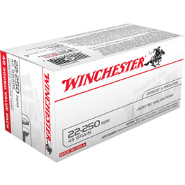 Winchester Ammo USA222502 Best Value 22-250 Remington 45 GR Jacketed Hollow Point - 40rd Box