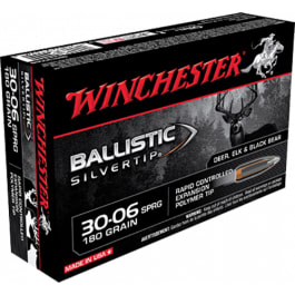 Winchester Winchester Ammo SBST3006B Supreme 30-06 180 GR Ballistic Silvertip - 20rd Box