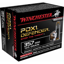 Winchester Winchester Ammo S357MPDB Supreme Elite 357 Magnum 125 GR Bonded Jacket Hollow Point - 20rd Box