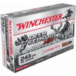 Winchester Ammo X243DS Deer Season XP 243 Winchester 95 GR Extreme Point - 20rd Box