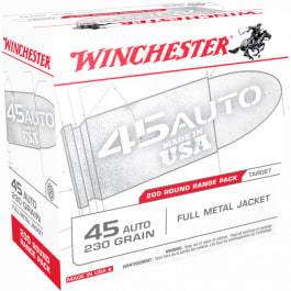 Winchester Winchester Ammo USA45W USA Centerfire 45 ACP 230 GR Full Metal Jacket - 200rd Box