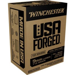 Winchester Winchester Ammo WIN9S USA Forged 9mm Luger 115 GR Full Metal Jacket - 150rd Box