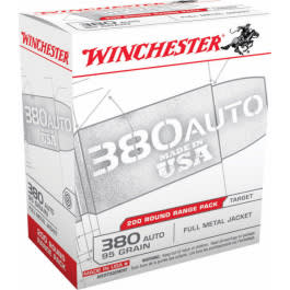 Winchester Winchester Ammo USA380W Usaw 380 ACP 95 GR Full Metal Jacket - 200rd Box