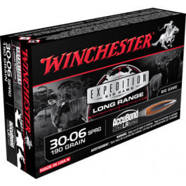 Winchester Winchester Ammo S3006LR Expedition Big Game 30-06 Springfield 190 gr AccuBond Long Range - 20rd Box