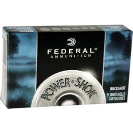Federal F1274B Power-Shok Buckshot 12GA 2.75" 27 Pellets 4 Buck Shot - 5sh Box
