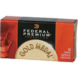 Federal Federal Gold Medal HV 22 LR 40gr Lead Round Nose 50rd Brass Case