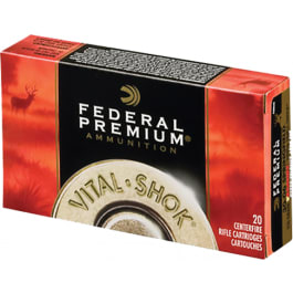 Federal Federal Premium Vital-Shok 270 WSM 130gr Trophy Copper Polymer Tip 20 Rounds Nickel-Plated Brass Case