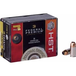 Federal P380HST1S Premium Personal Defense HST Micro 380 ACP 99 GR HST - 20rd Box