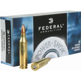 Federal 243AS Power-Shok 243 Winchester 80 GR Jacketed Soft Point - 20rd Box