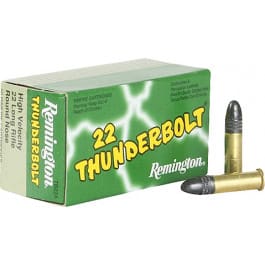 Remington Ammunition TB22A Thunderbolt 22 Long Rifle (LR) Round Nose 40 GR - 50rd Box