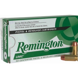 <em>Remington</em> Ammunition L40SW4 UMC 40 Smith & Wesson (<em>S</em>&W) 165 GR <em>Metal</em> Case (FMJ) - 50rd Box