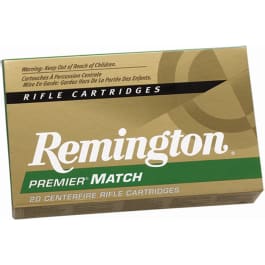 Remington Remington Ammunition RM308W8 Premier Match 308 Winchester/7.62 NATO 175 GR Hollow Point Boat Tail - 20rd Box