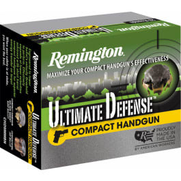Remington Remington Ammunition CHD45APBN Ultimate Defense Compact Handgun 45 ACP 230 GR Brass Jacket Hollow Point - 20rd Box