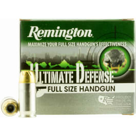 Remington Remington Ammunition HD45APA Ultimate Defense Full Size Handgun 45 ACP 185 GR Brass Jacket Hollow Point - 20rd Box